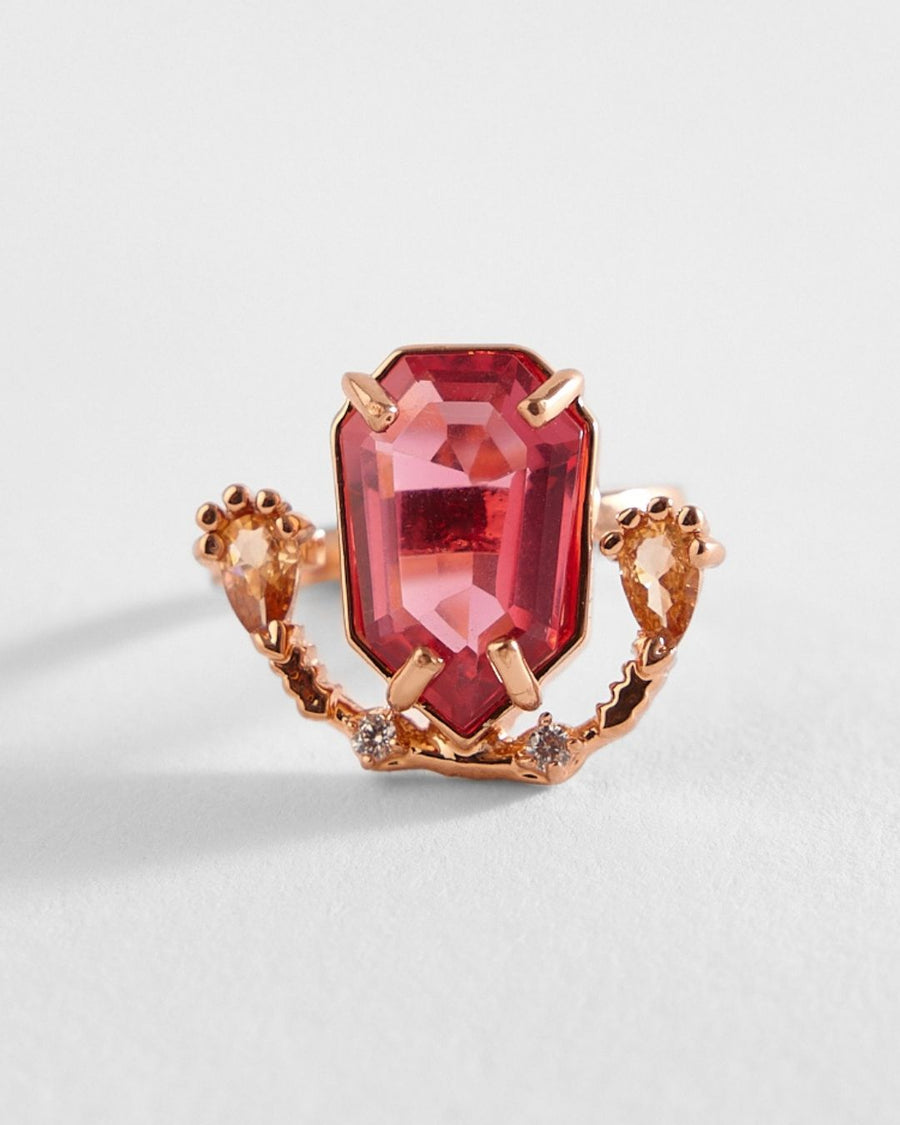 The Faena Gemstone Ring in Vintage Rose