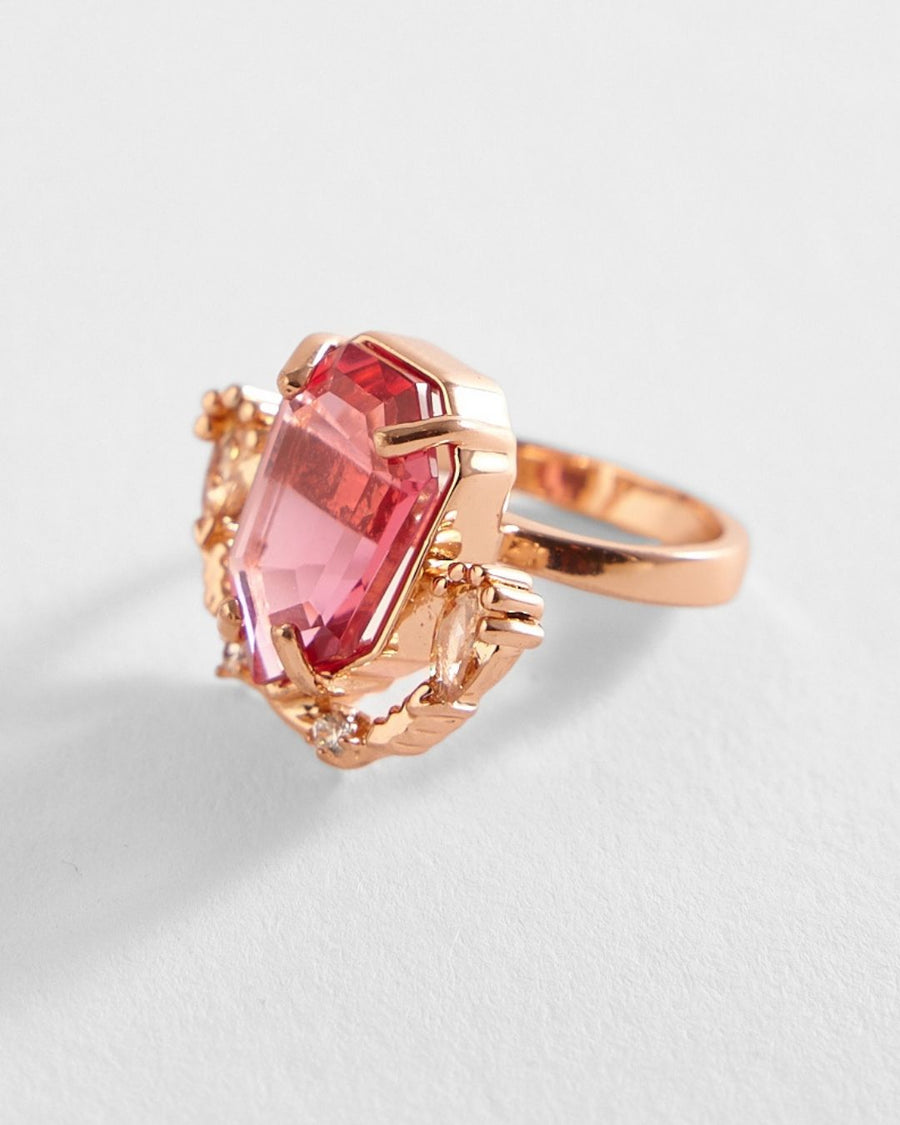The Faena Gemstone Ring in Vintage Rose