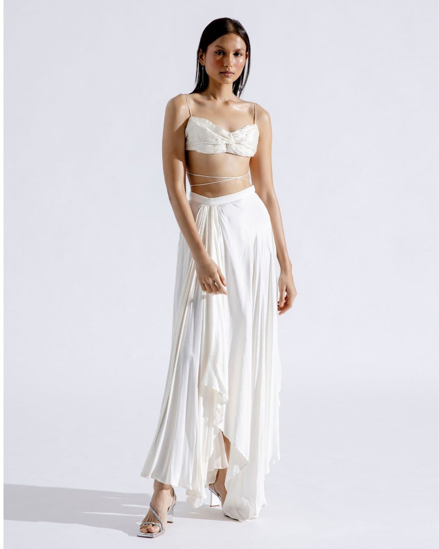 Dove Ruched Crop Top