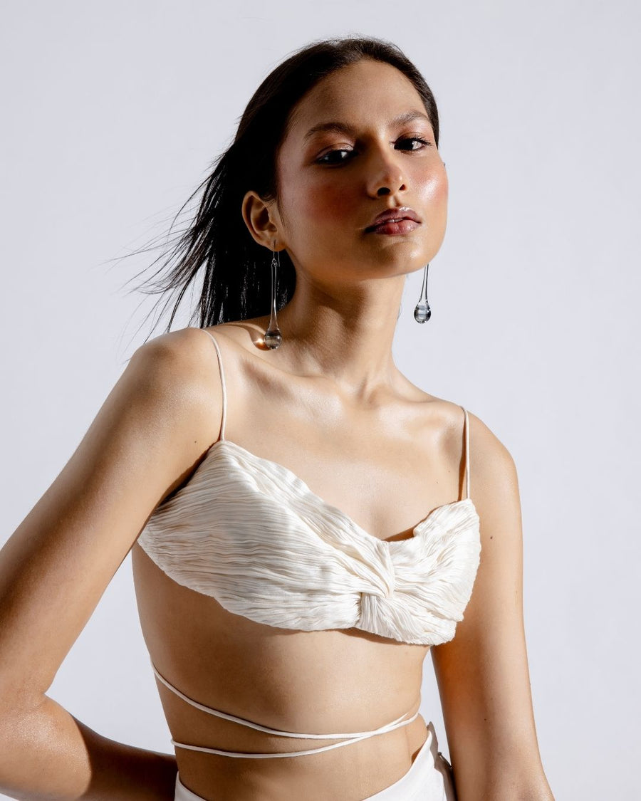 Dove Ruched Crop Top