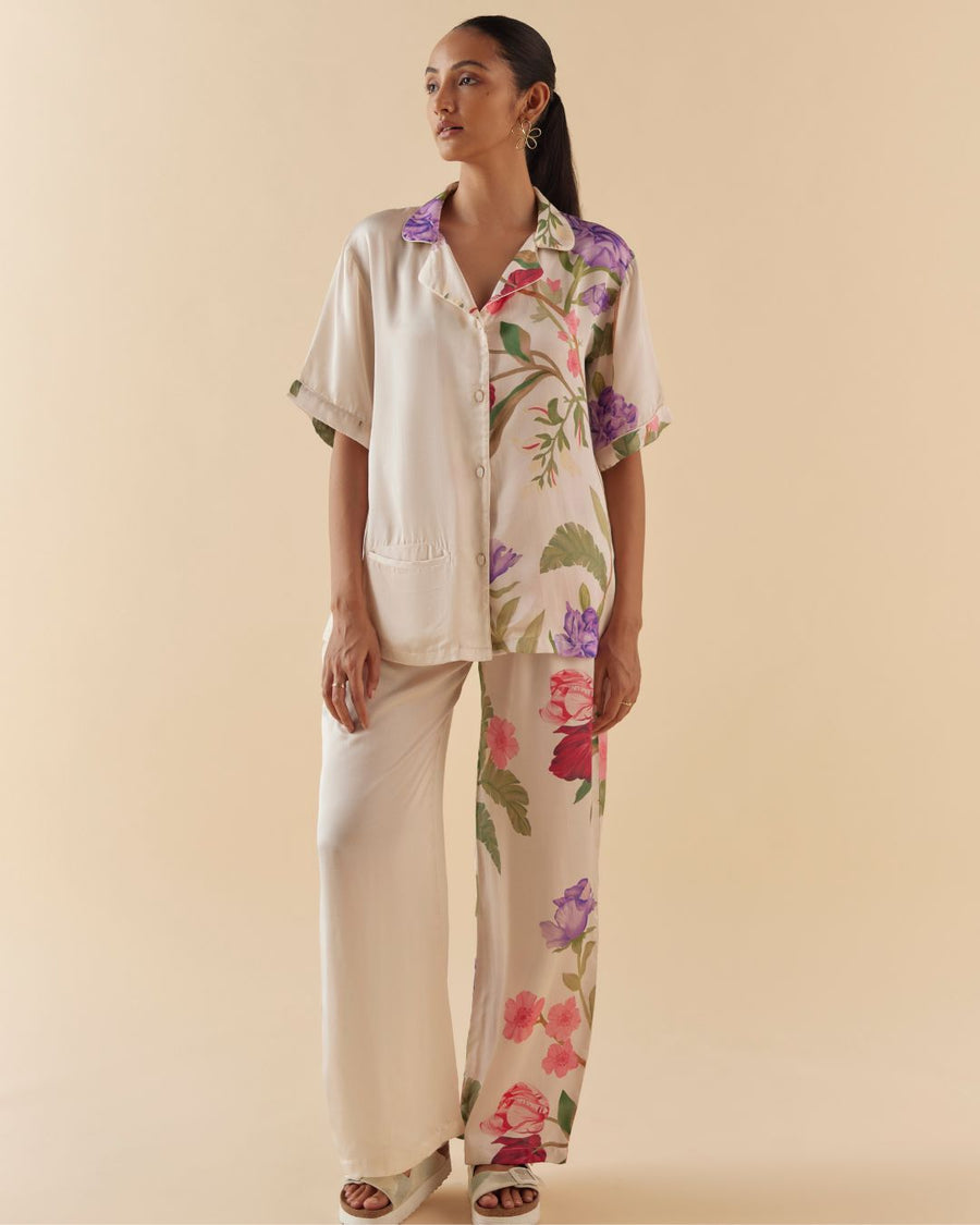 Lounge to Sleep Pajama Set in Floral Dream
