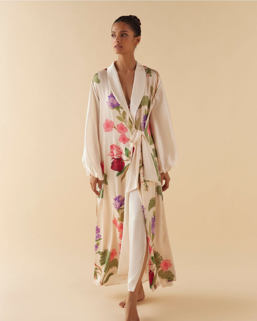 Floral Dream Silk Robe