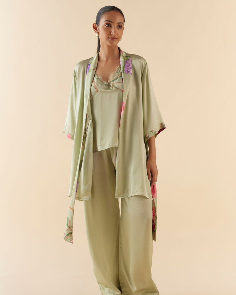 Sage Green Lounge to Sleep Robe