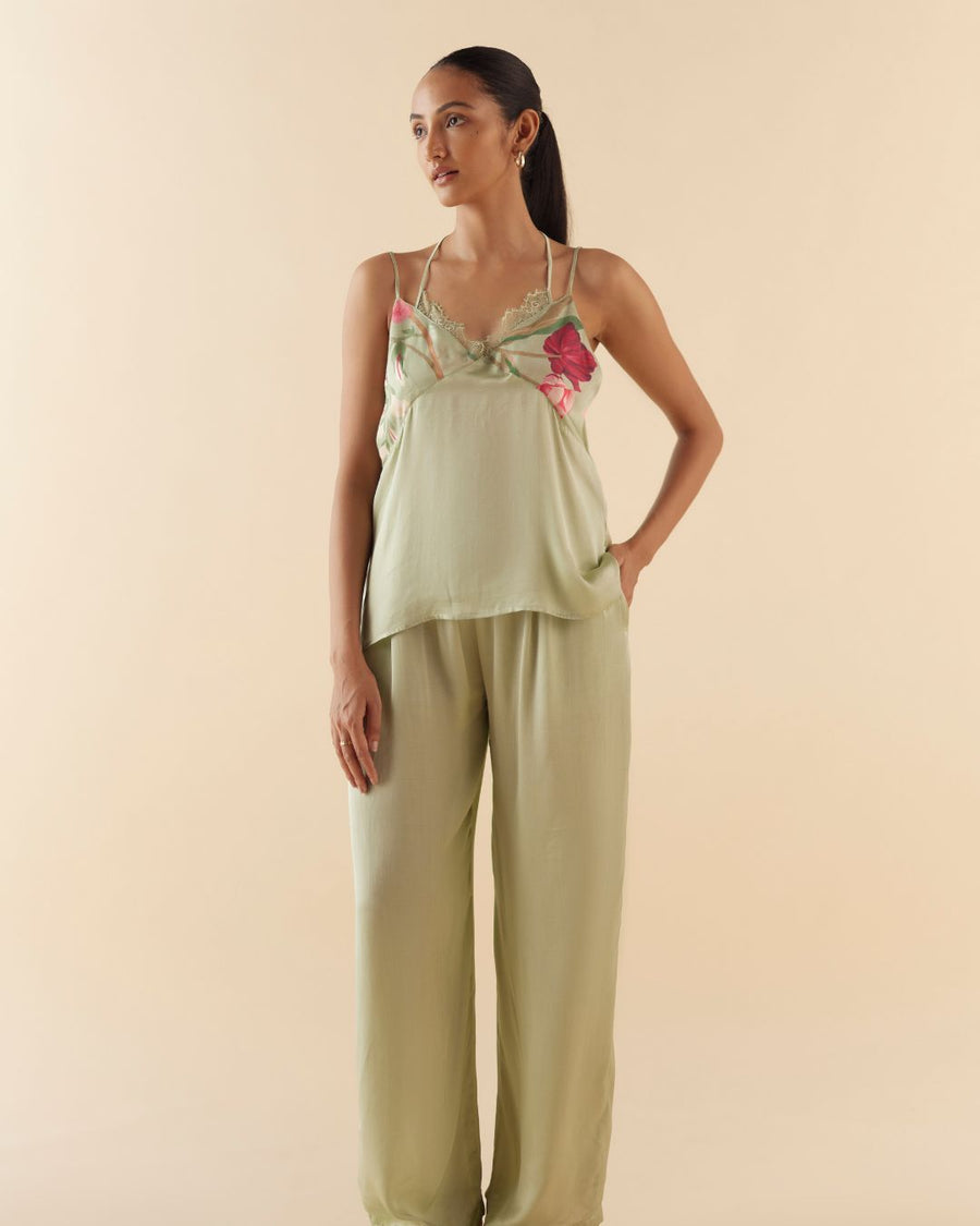 Floral Dream Lounge to Sleep Camisole - Green