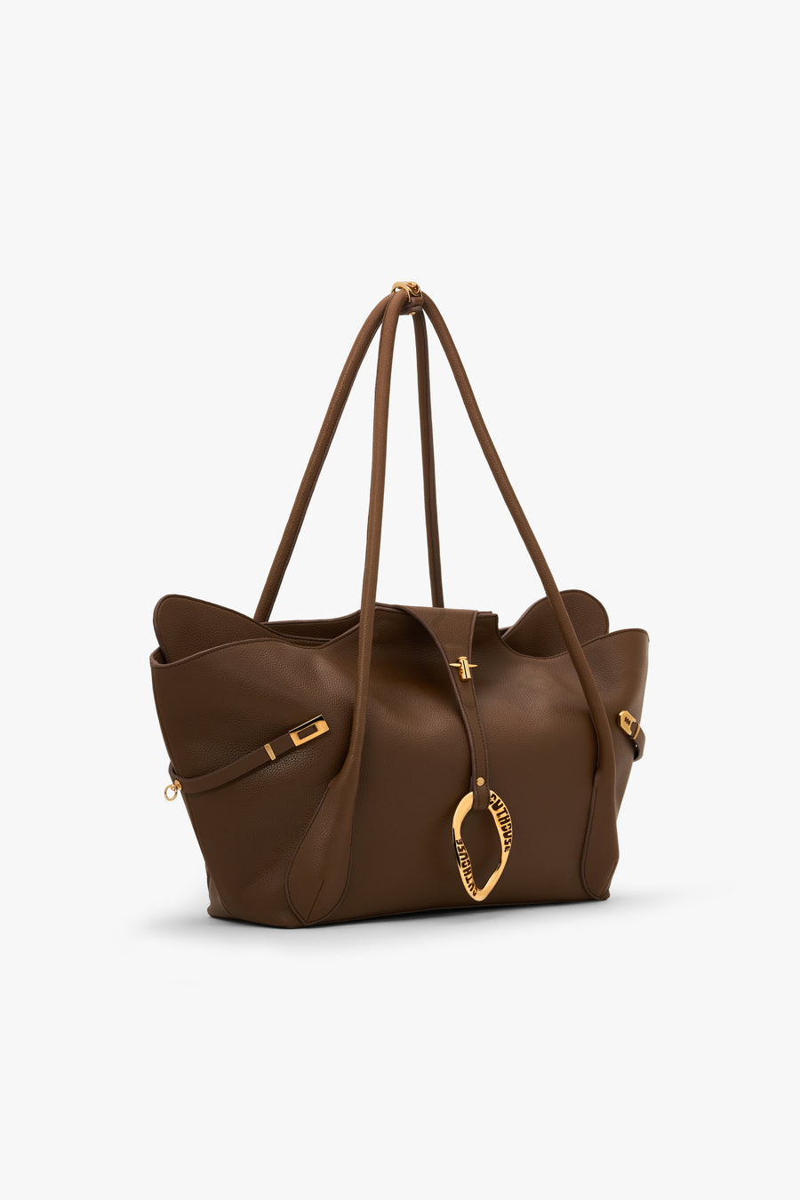 The boss tote in mocha brown