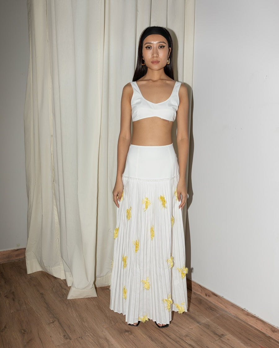 Micropleated Fan Skirt