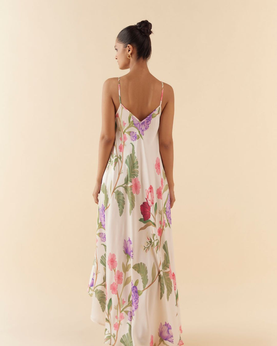 Lounge Cami Dress in Ivory Floral Dream