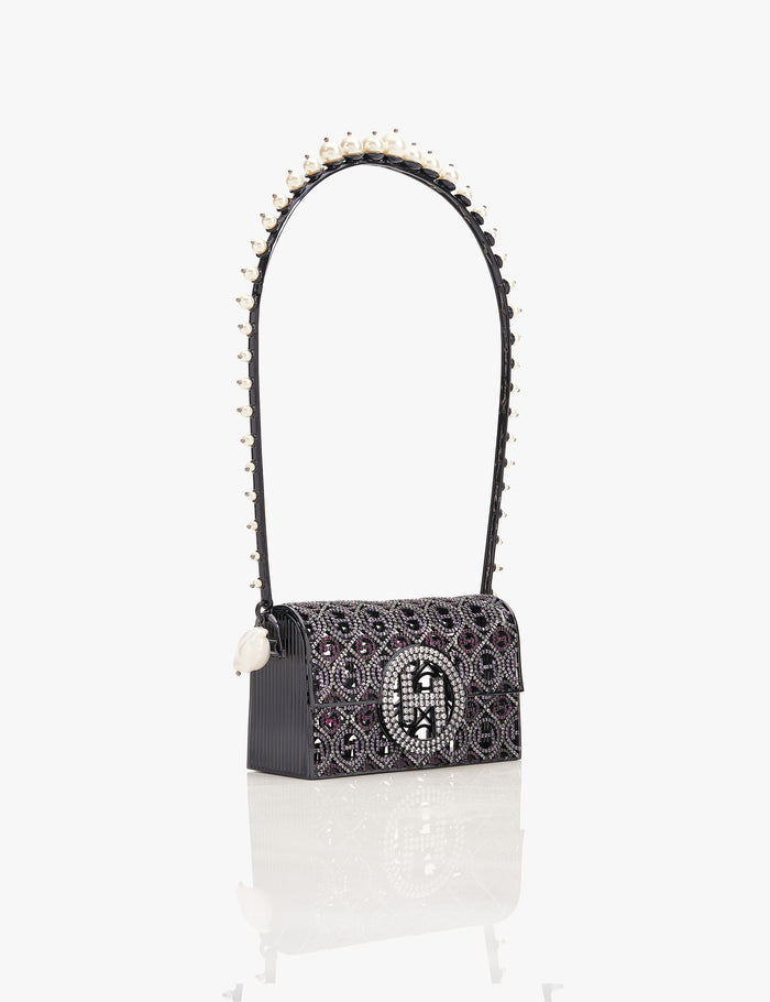 "Pico Minaudiere Couture Handbag In  Midnight Noir"