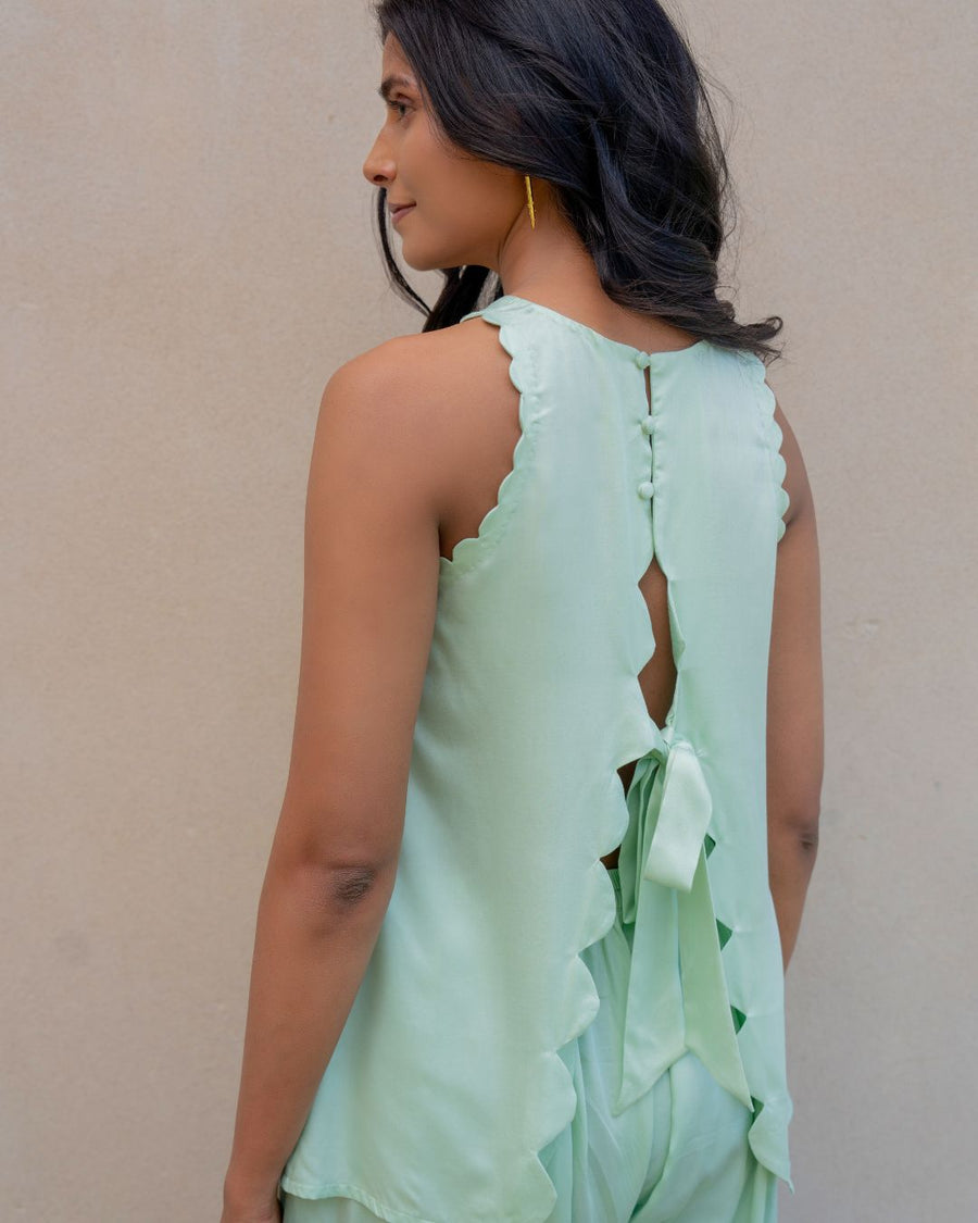 Sage Green Back knot Co-ord
