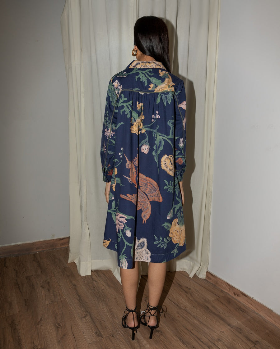 Evening Bloom Hankerchief Hem Dress