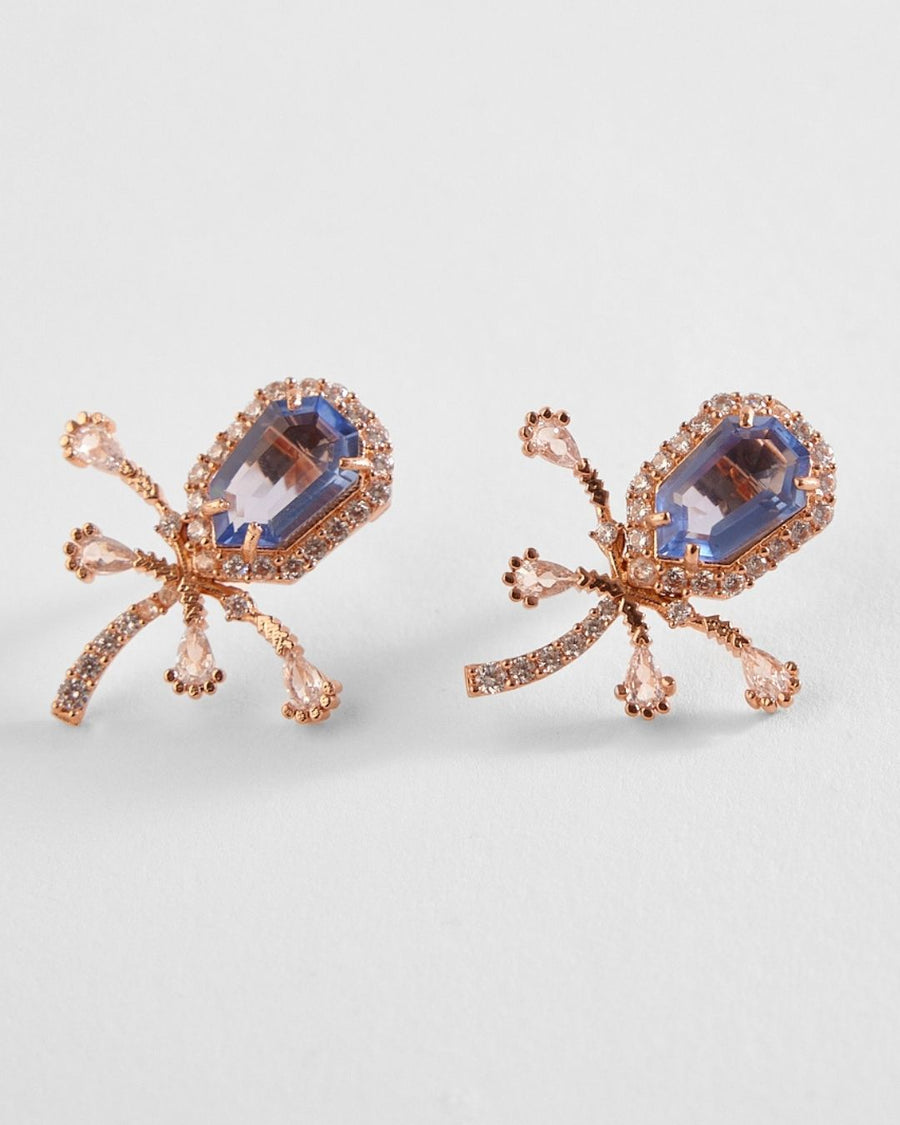 The Faena Mini Stud Earrings in Tanzanite