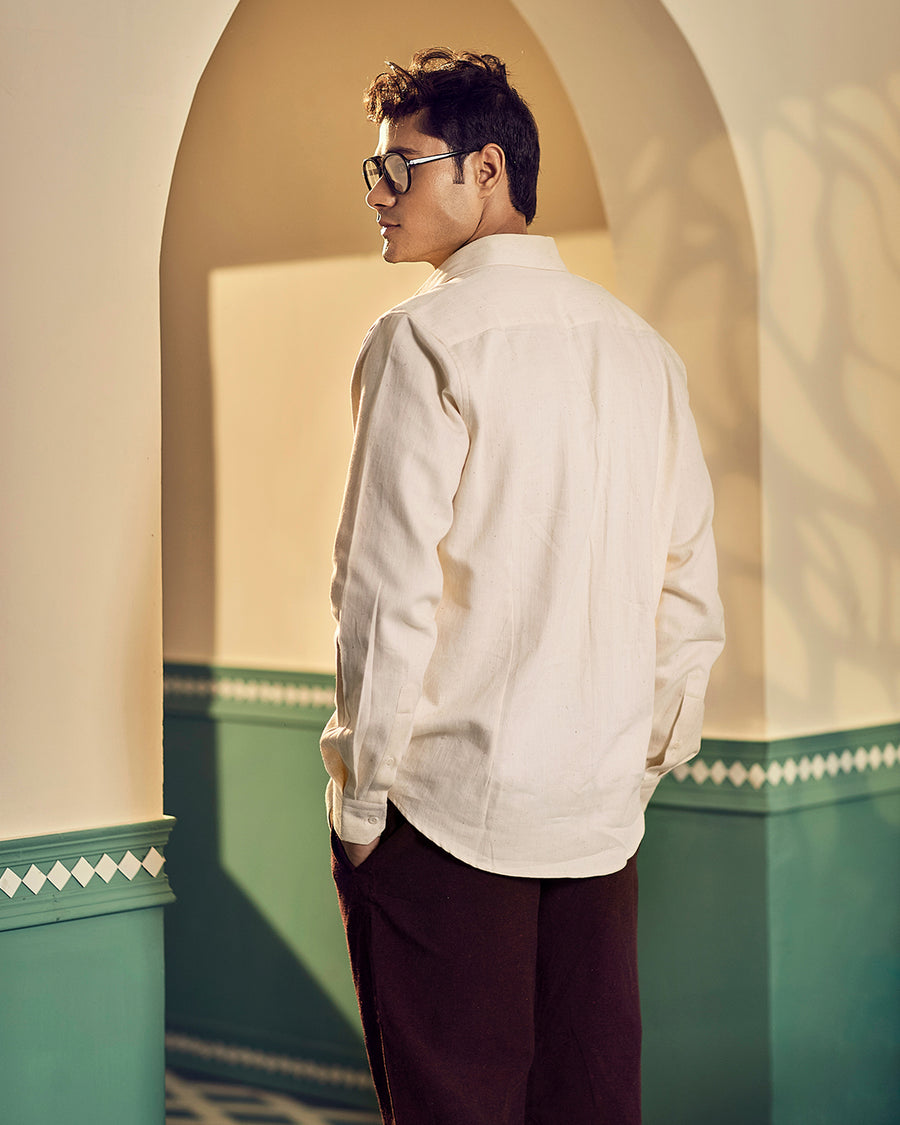 Undyed Handwoven Twill Shirt