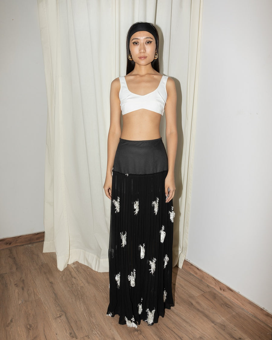 Micropleated Fan Skirt