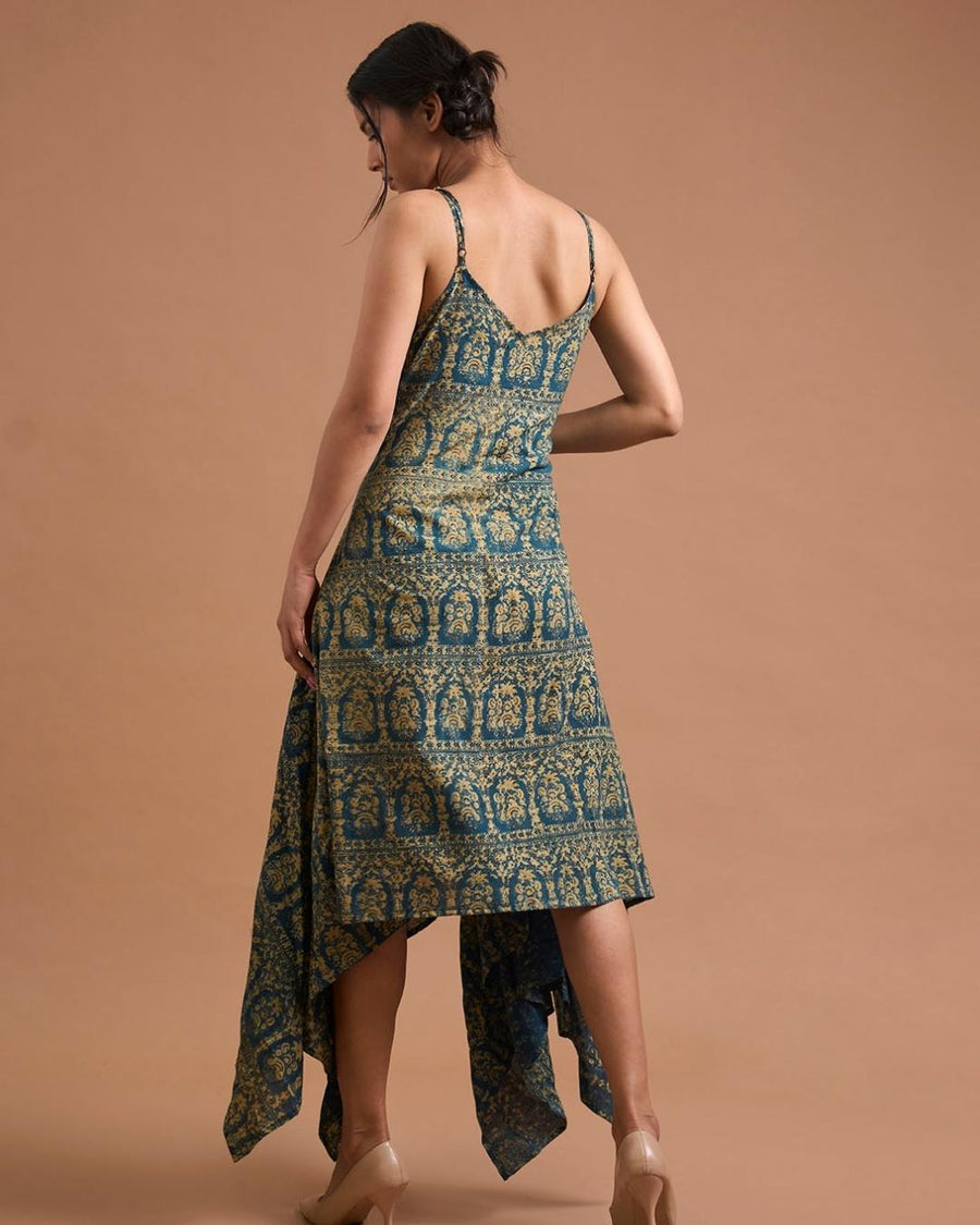 Artistic Ajrakh Drift Dress