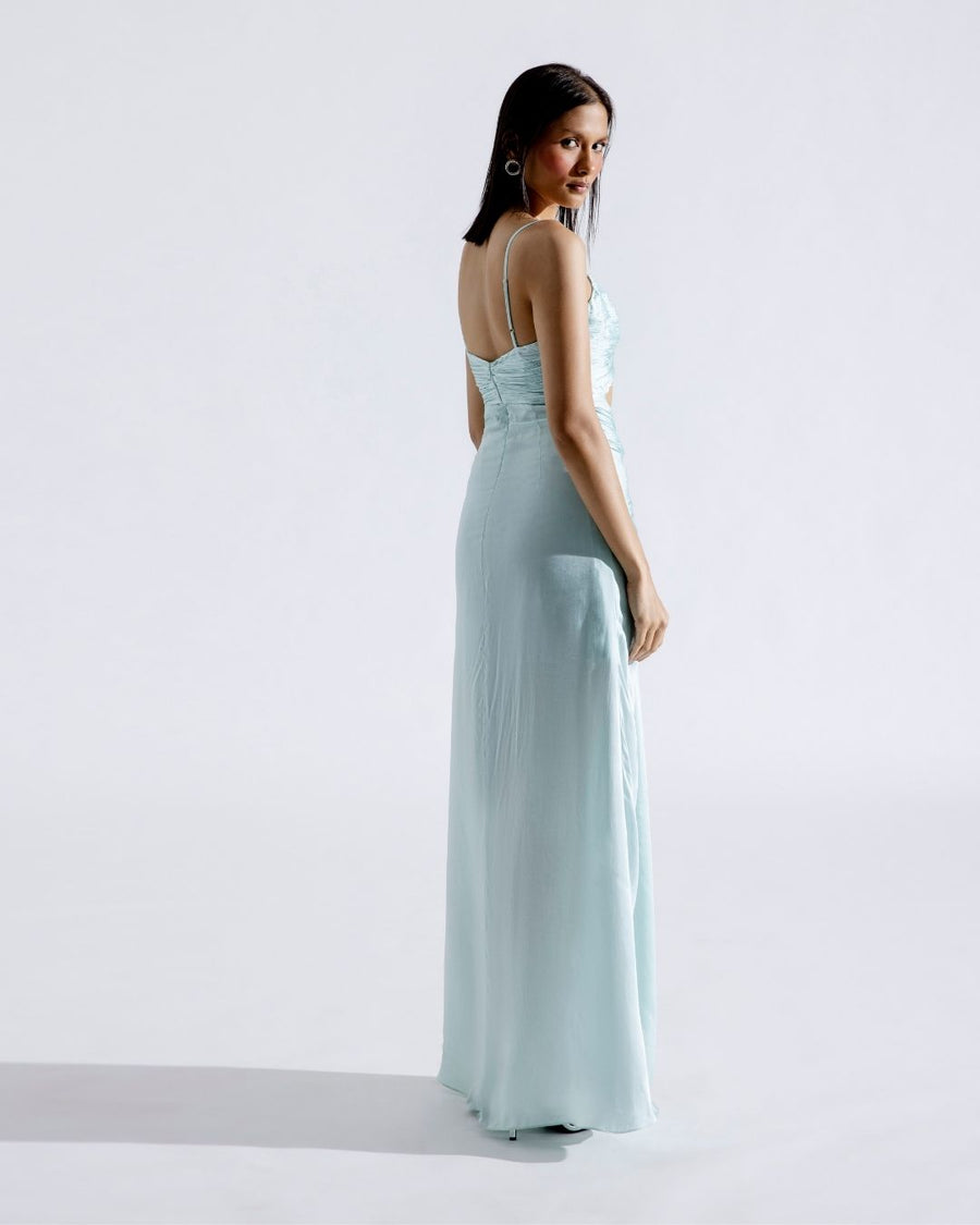 Elsa Draped Cutout Dress