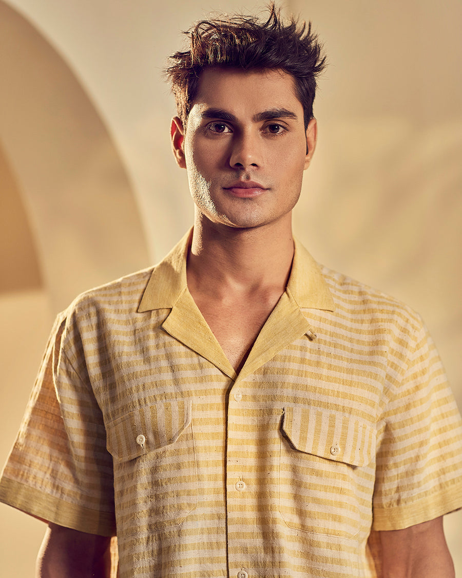 Vasant Handwoven Organic Cotton  Shirt