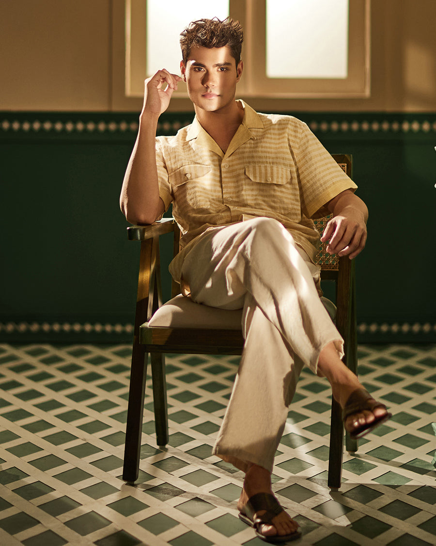 Vasant Handwoven Organic Cotton  Shirt