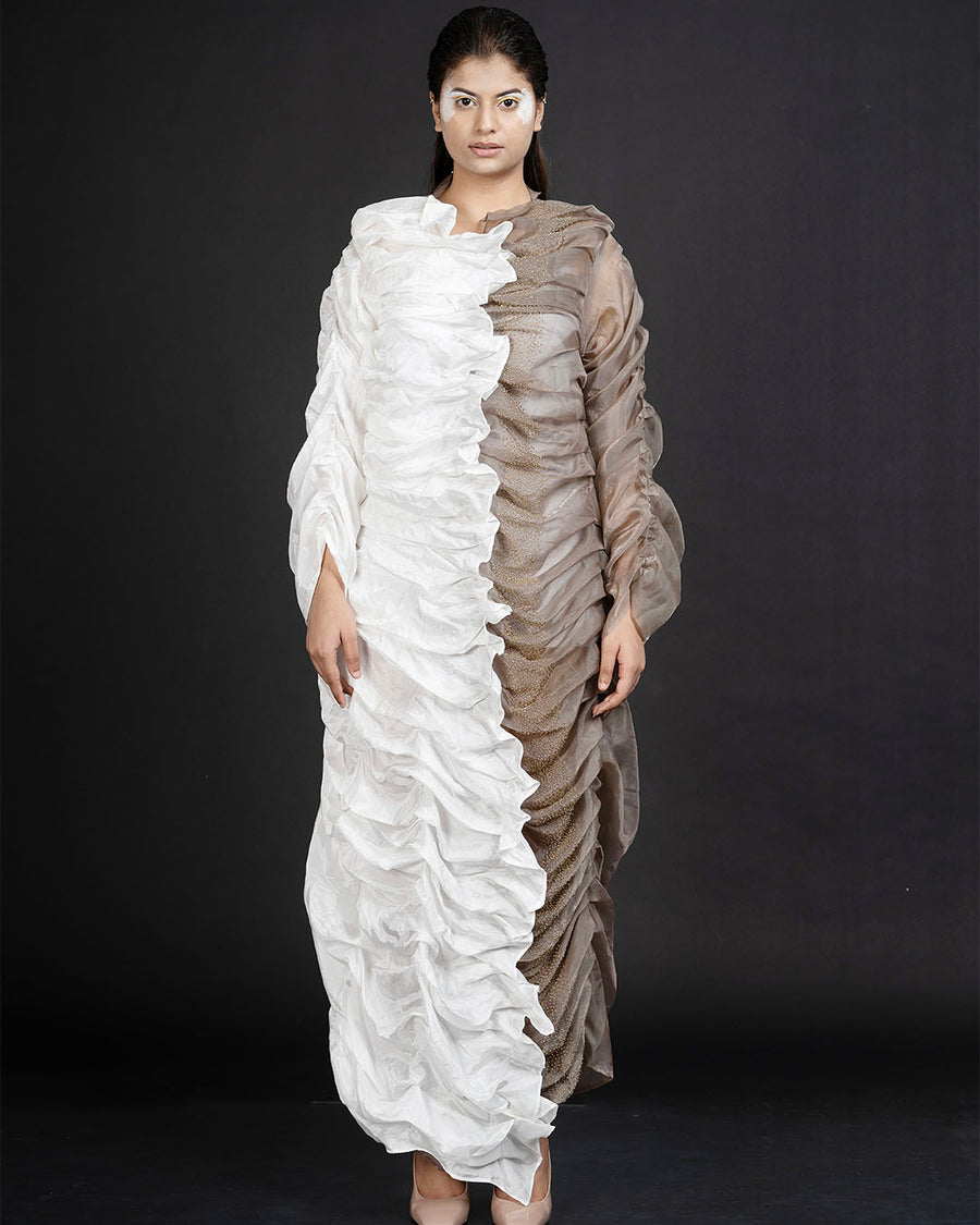 Off-white Brown Mist Dress