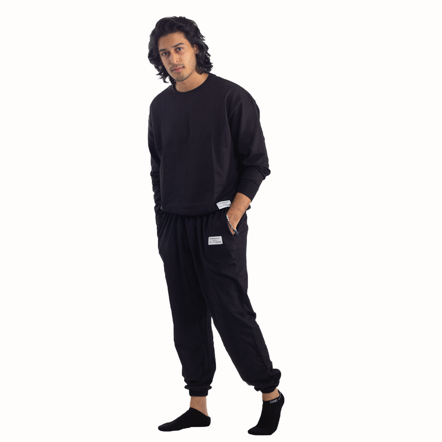 Organic Cotton Sweatpants - COAL