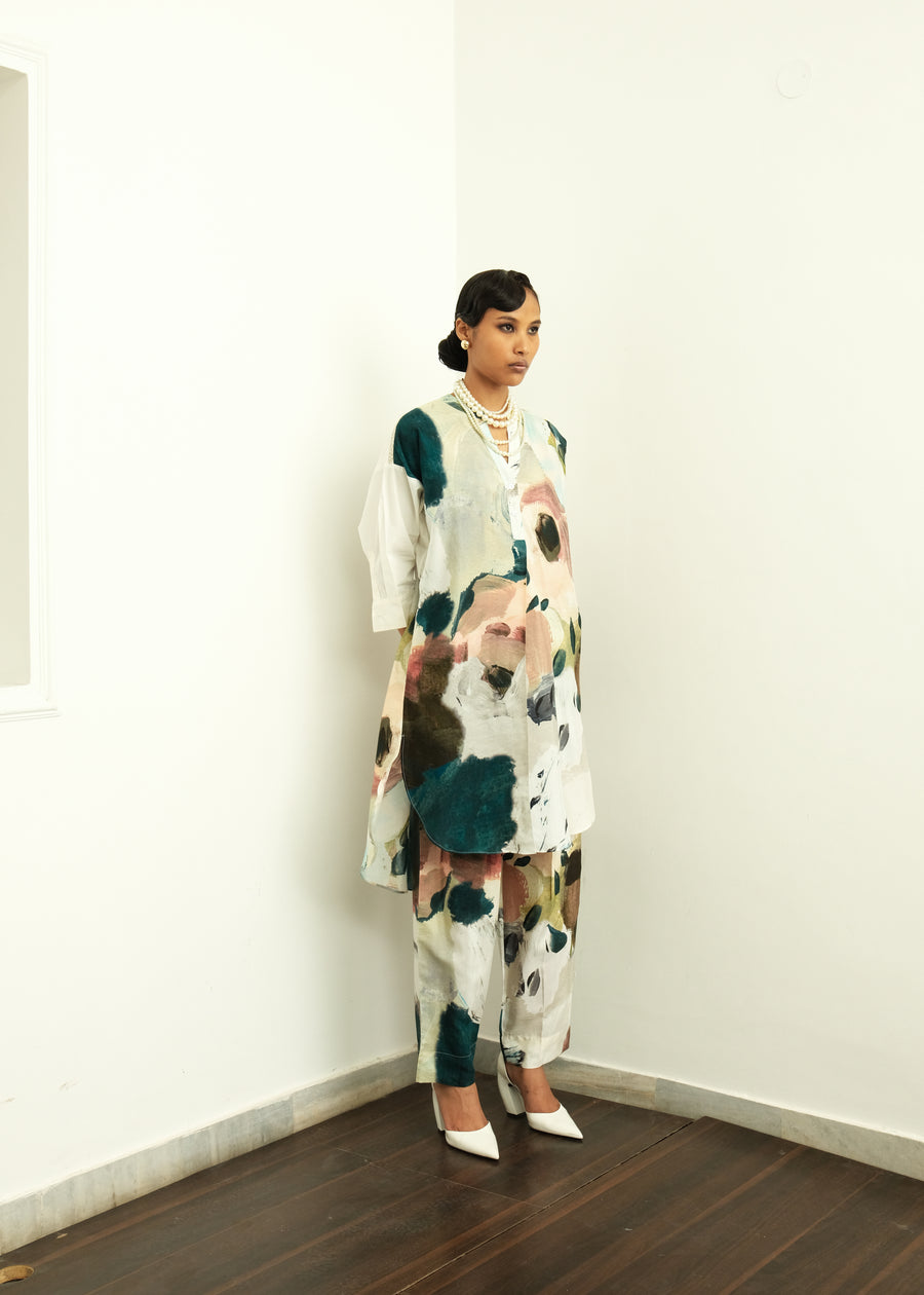 Moonbloom Ivory Batwing Kurta