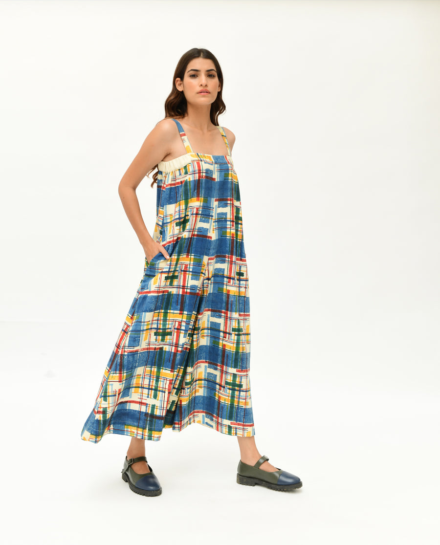 Orbit panelled dress