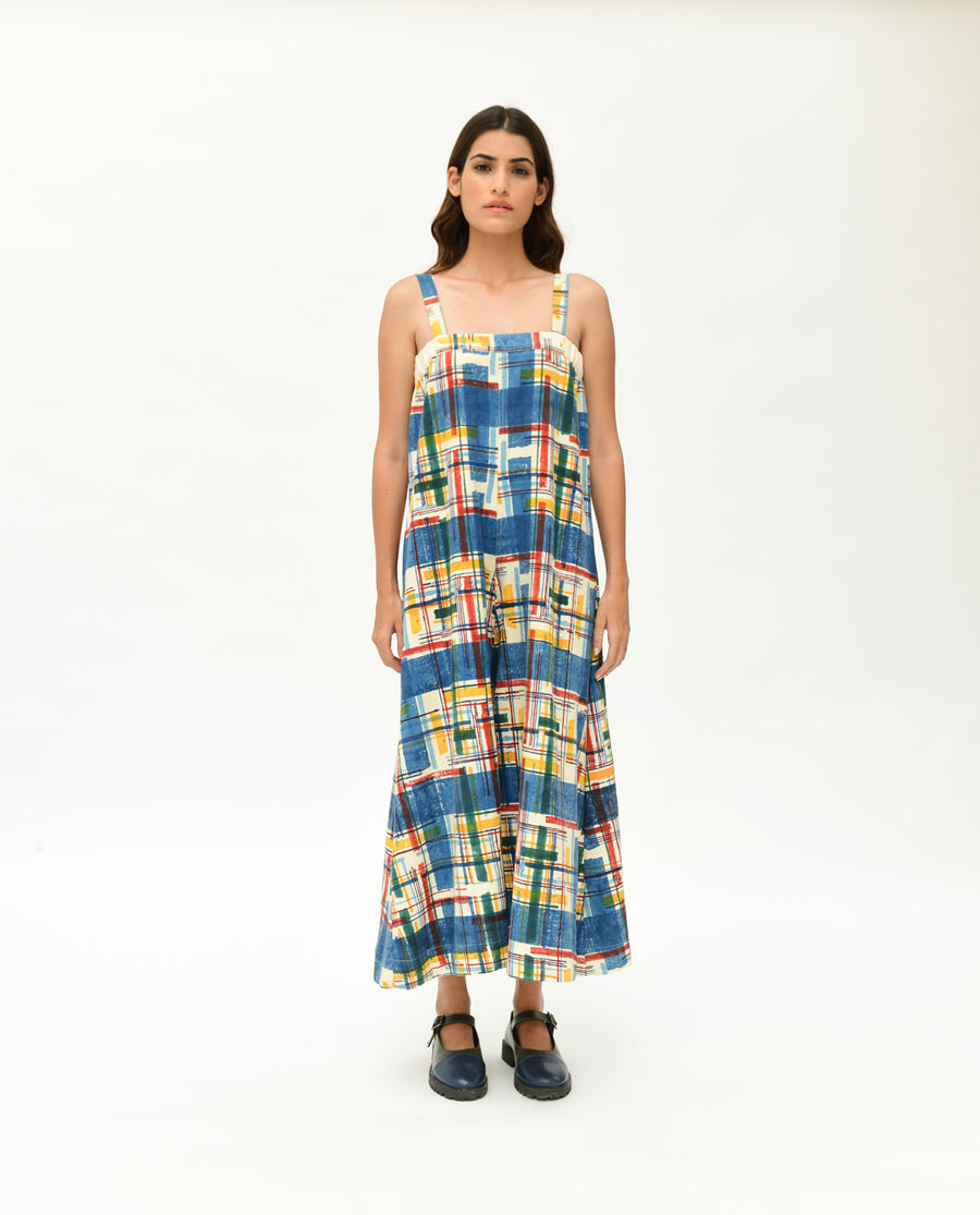 Orbit panelled dress