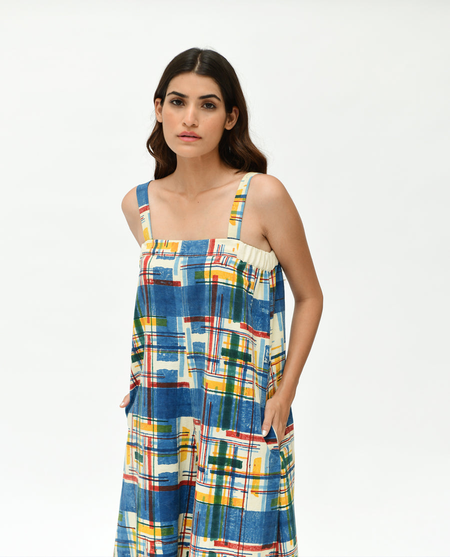 Orbit panelled dress