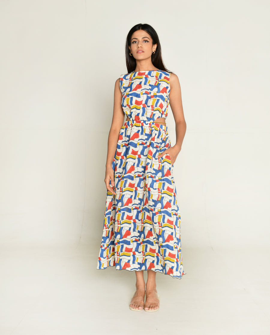 Escher Side Cut Dress