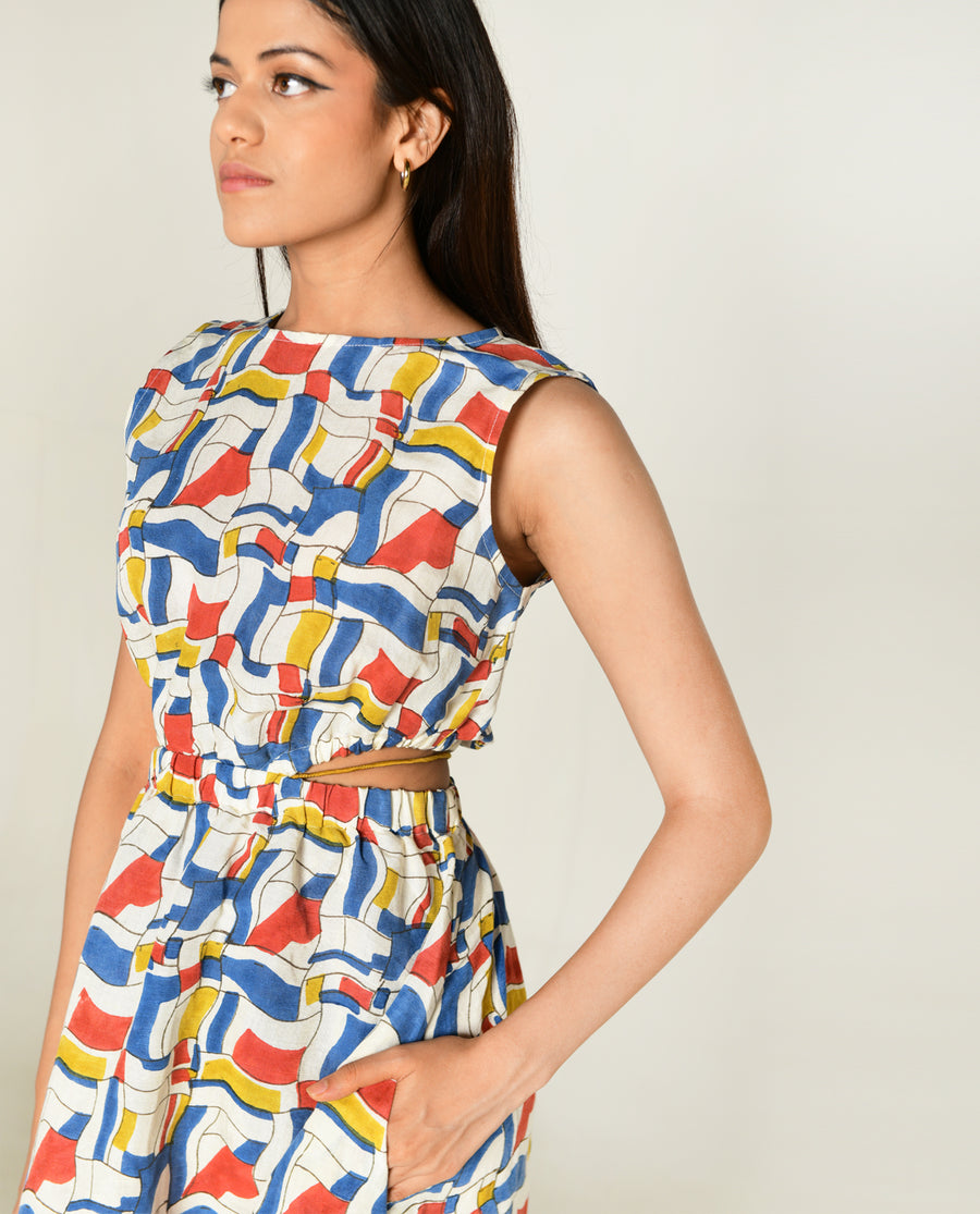 Escher Side Cut Dress