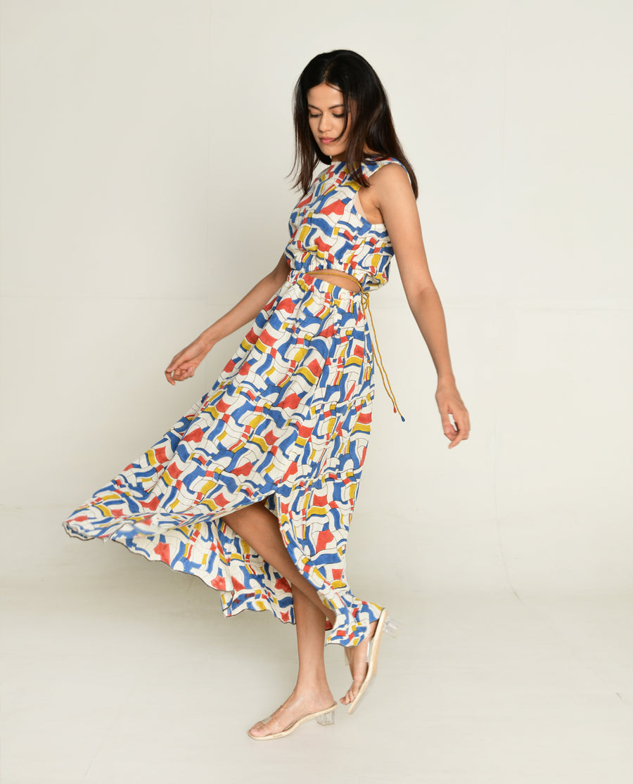 Escher Side Cut Dress