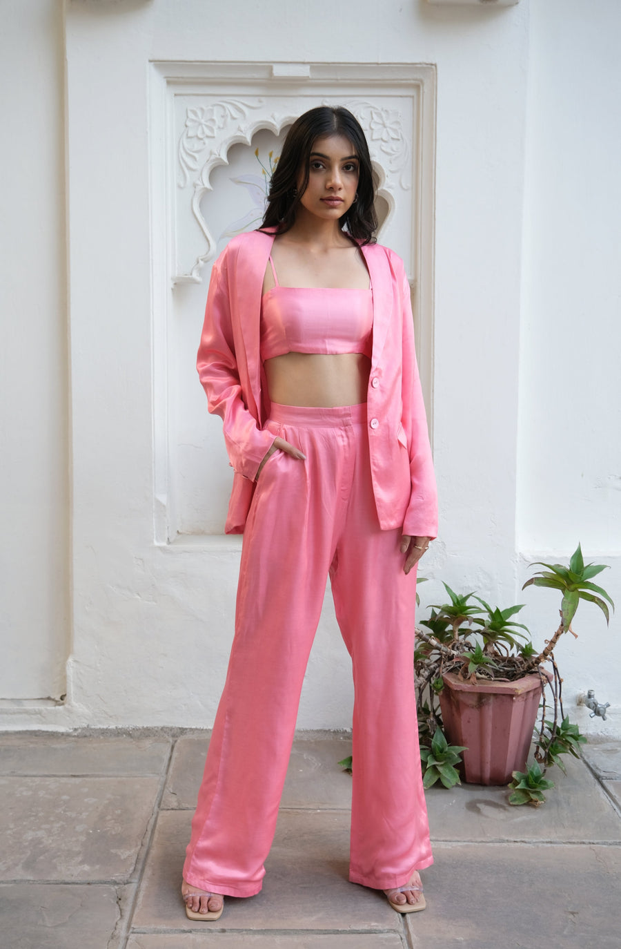 Settle For More Blazer - Pink