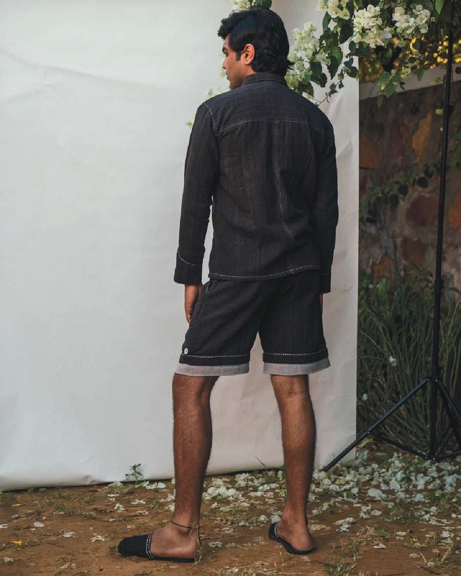Sonder Panelled Shirt & Hem Detail Shorts
