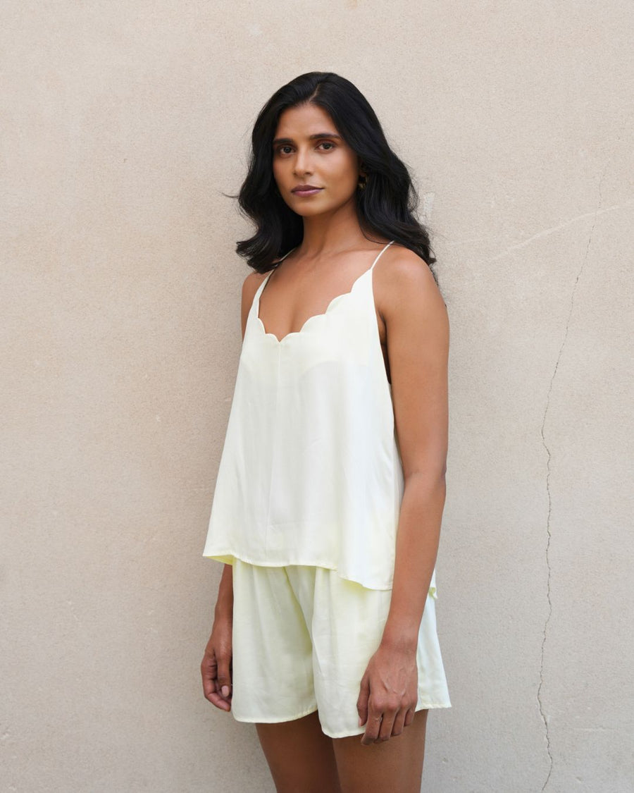 Ivory Yellow Camisole Top