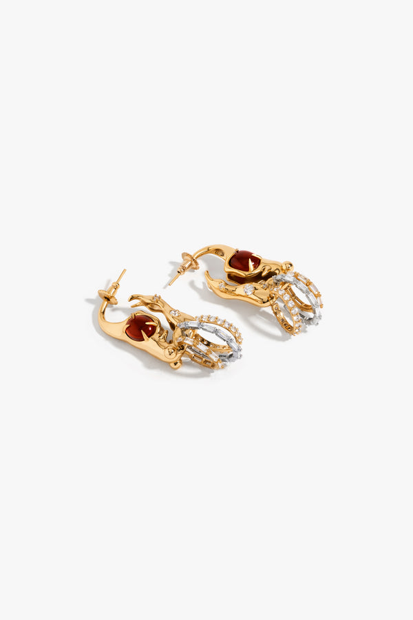 Koko Sigil Crimson Earrings