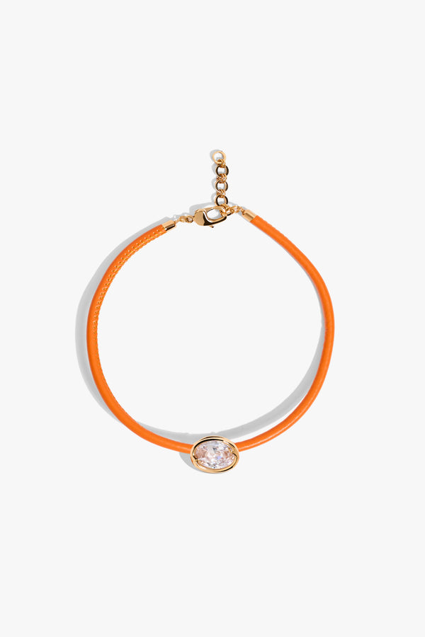 The Confessions Choker in Sunset Orange