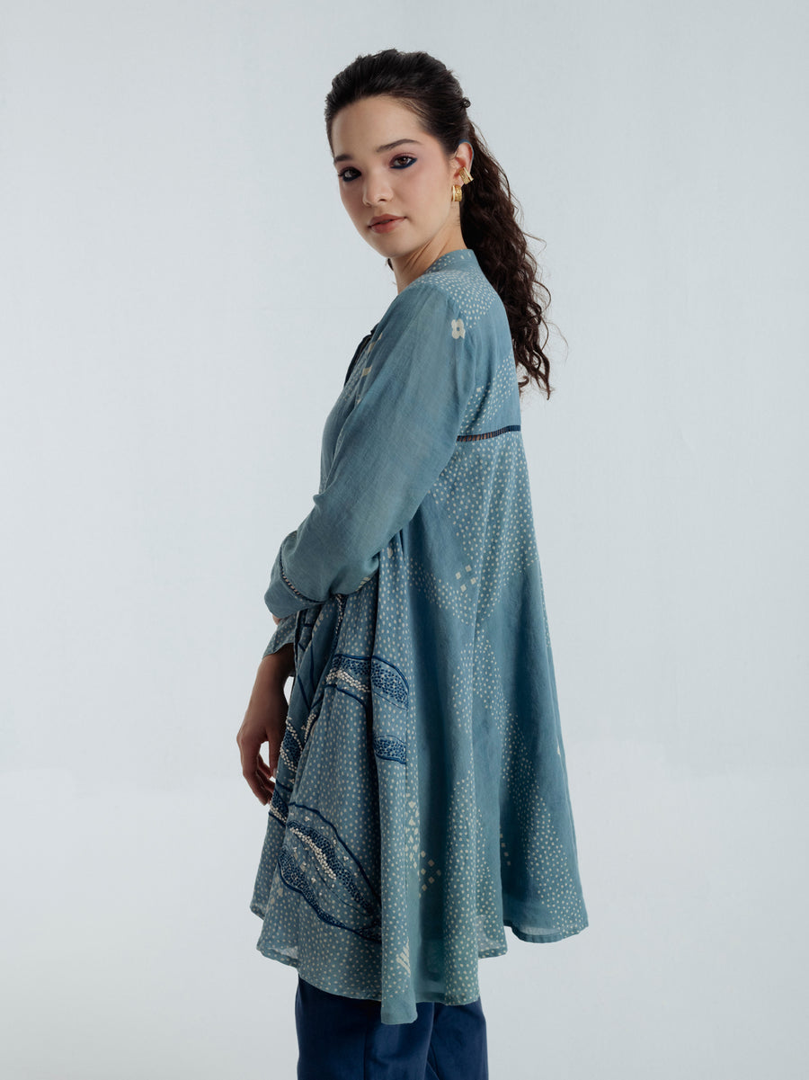 Indigo flare co-ord