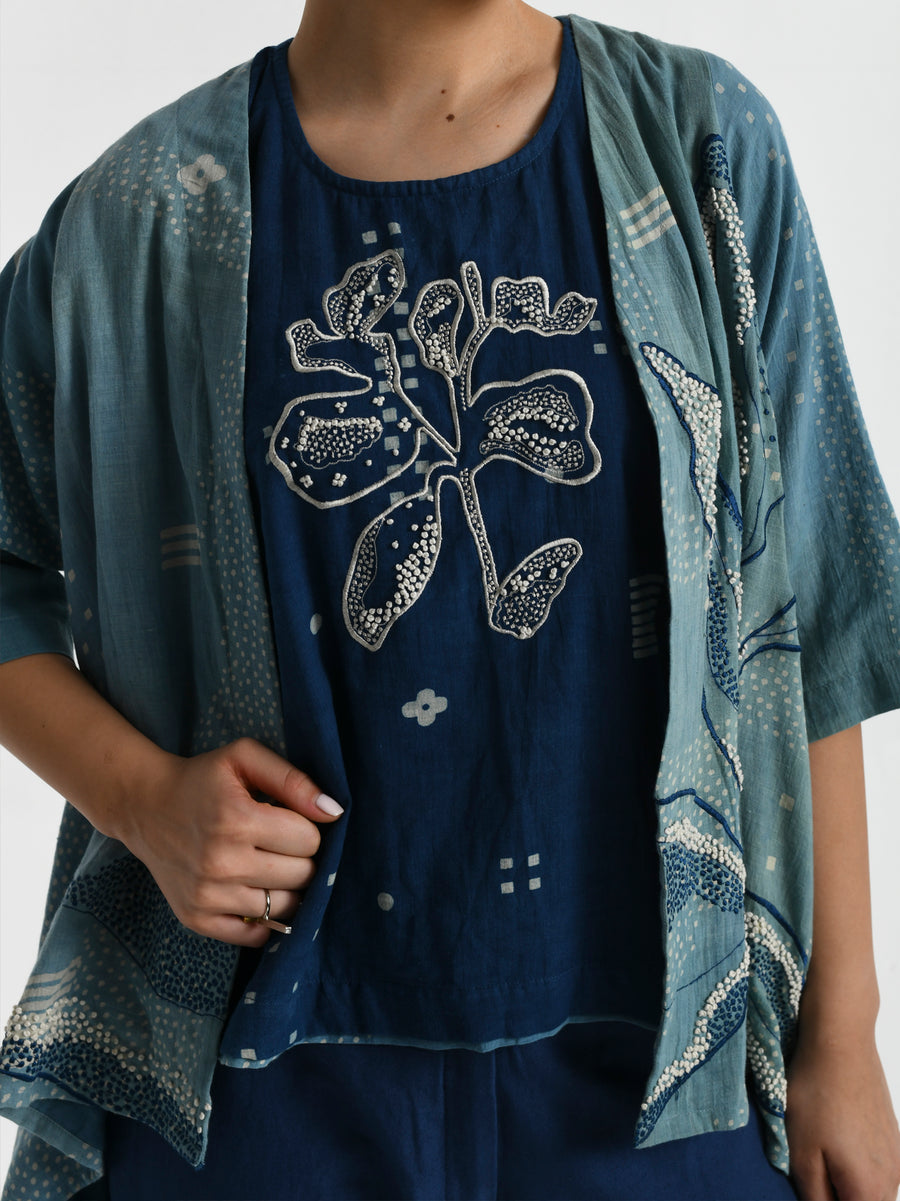 Indigo tri co-ord