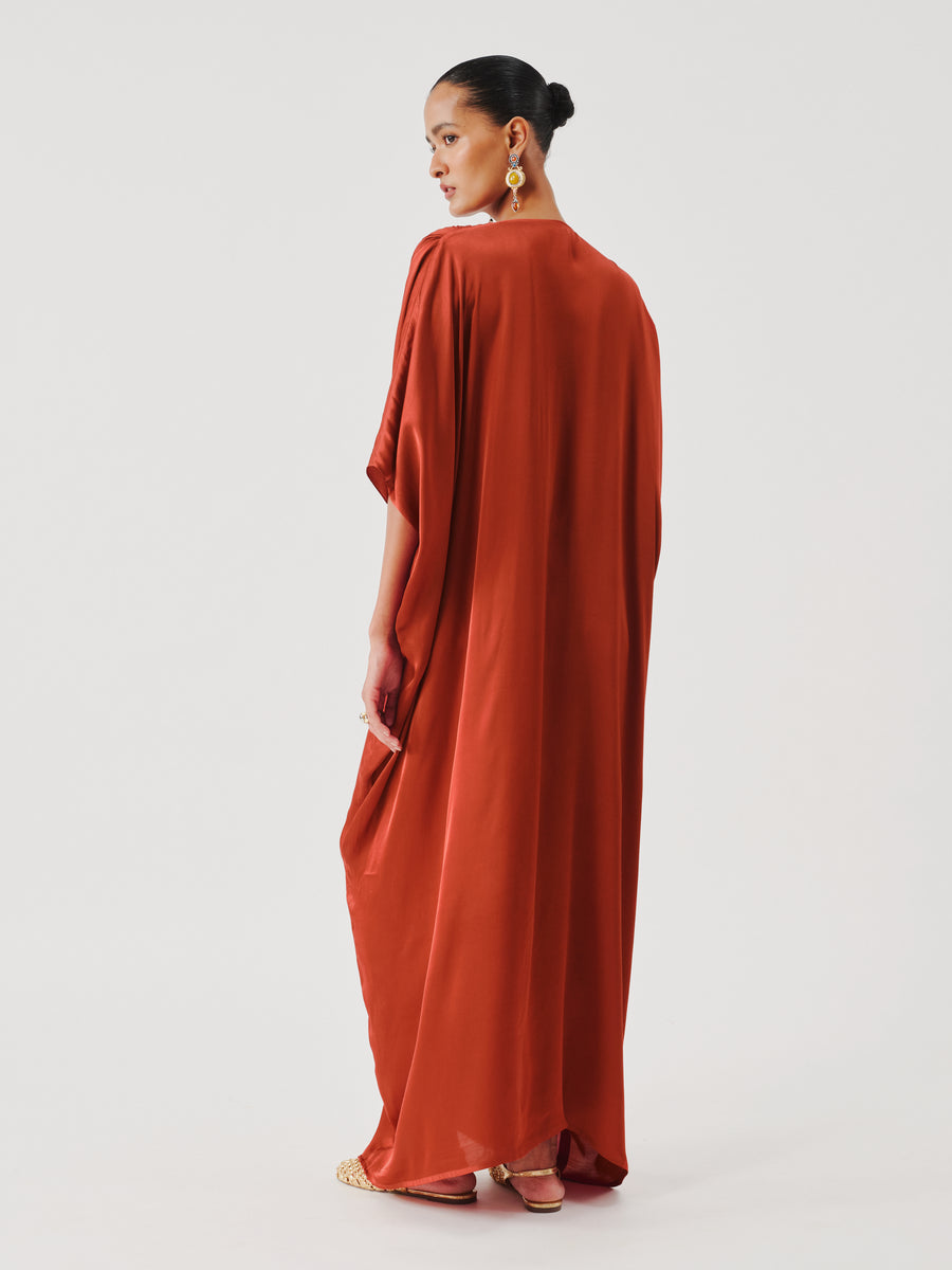 Regal Kaftan in Rust