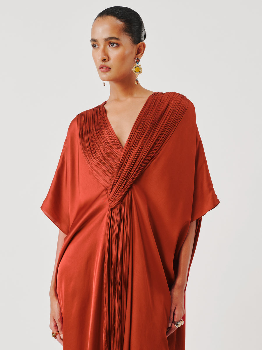 Regal Kaftan in Rust