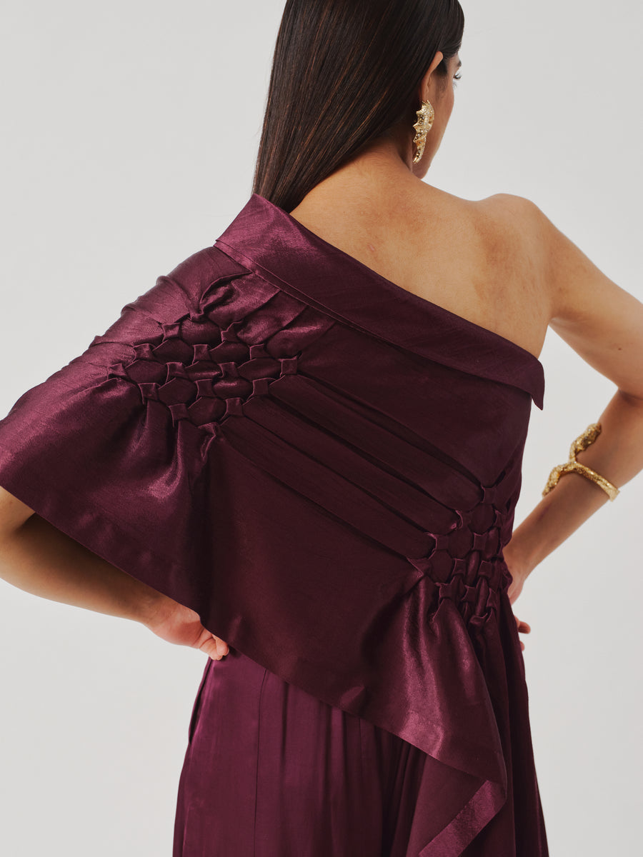 Pisa Top in Burgundy