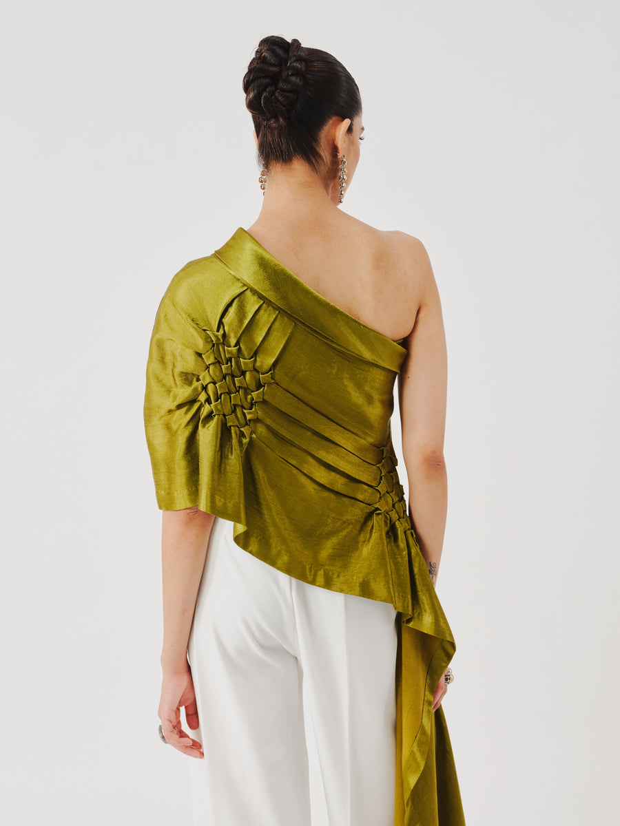 Pisa Top in olive Green