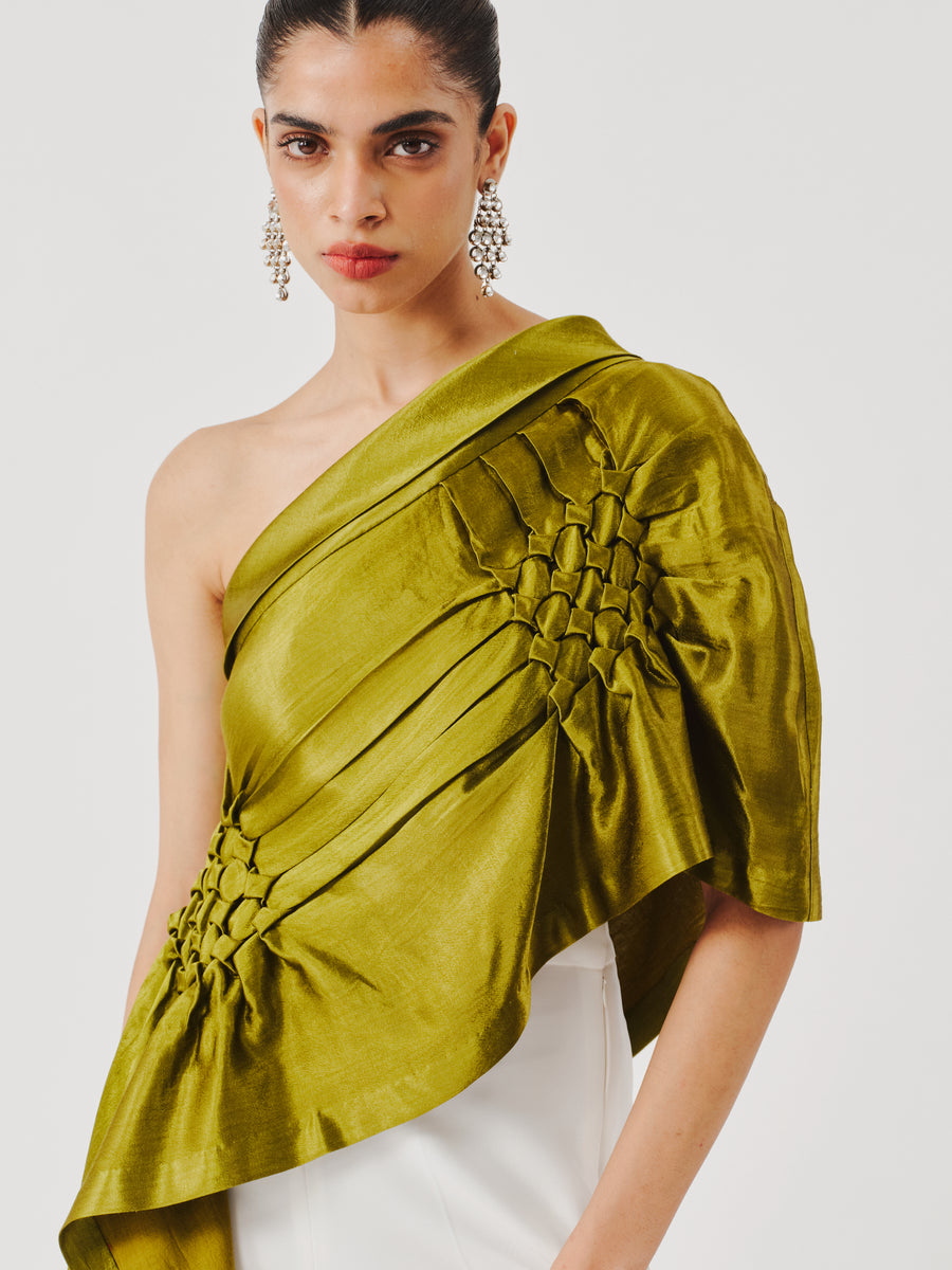 Pisa Top in olive Green