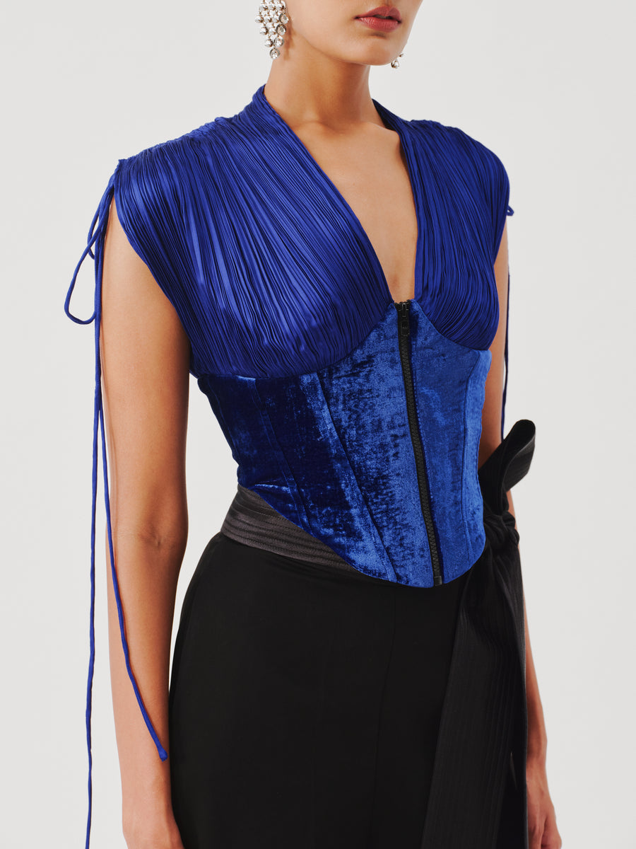 Veronica Corset in Blue