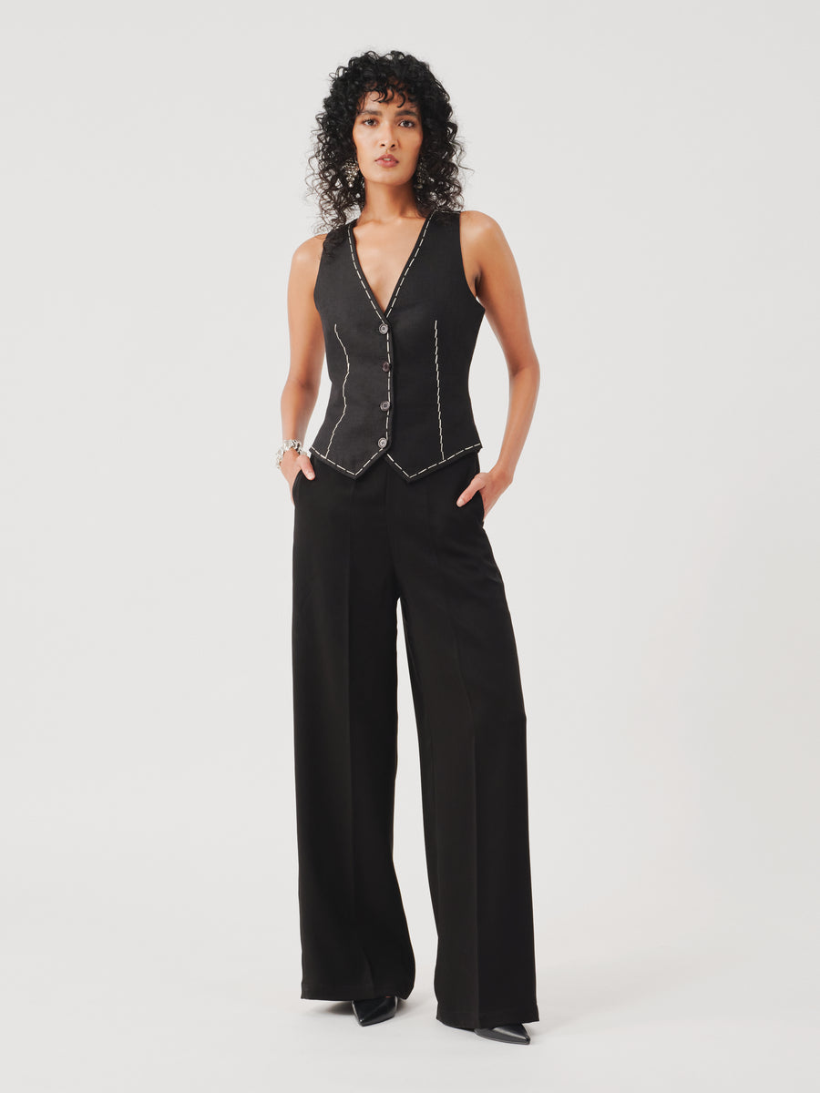 Bearer Linen Waistcoat