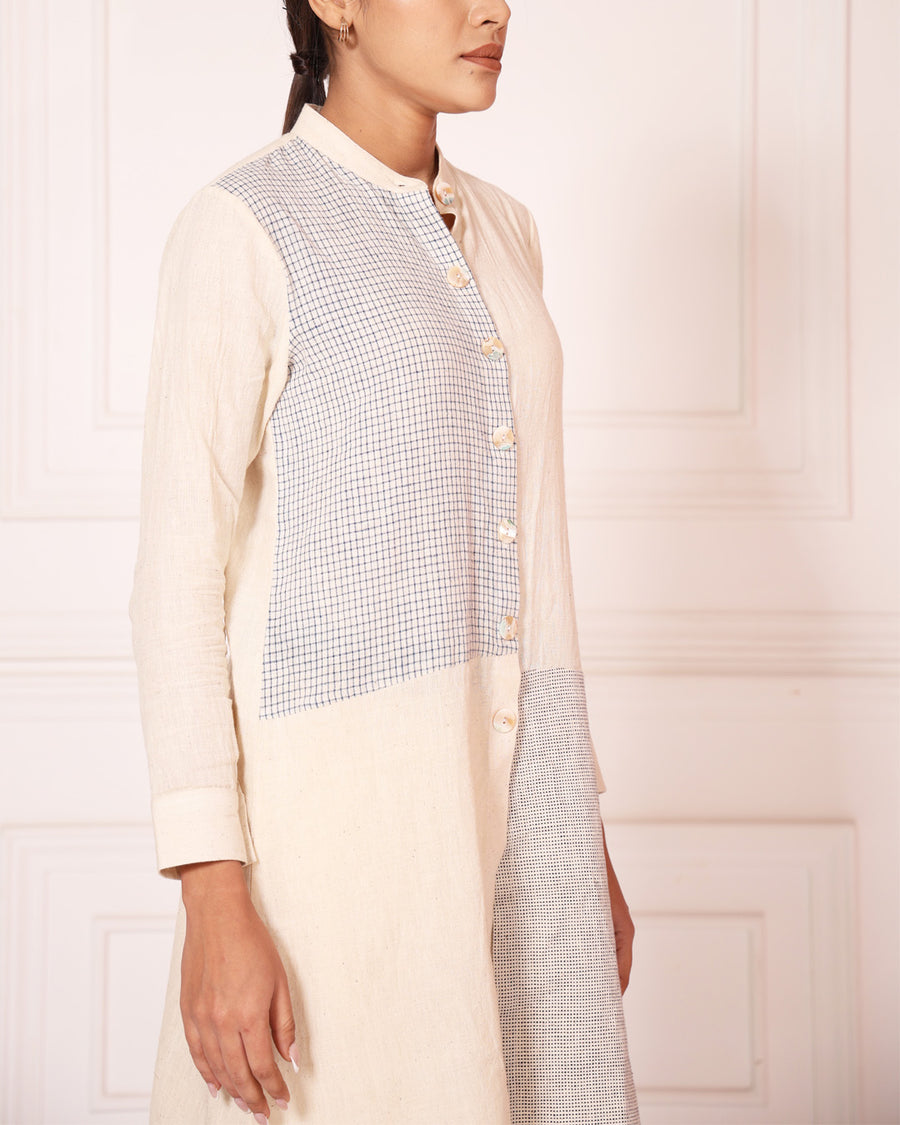 Aath-taka Check Tunic