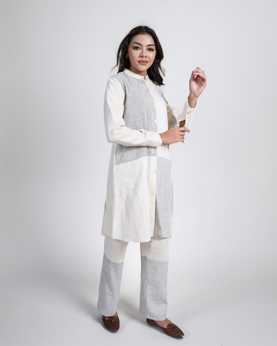 Aath-taka Check Tunic