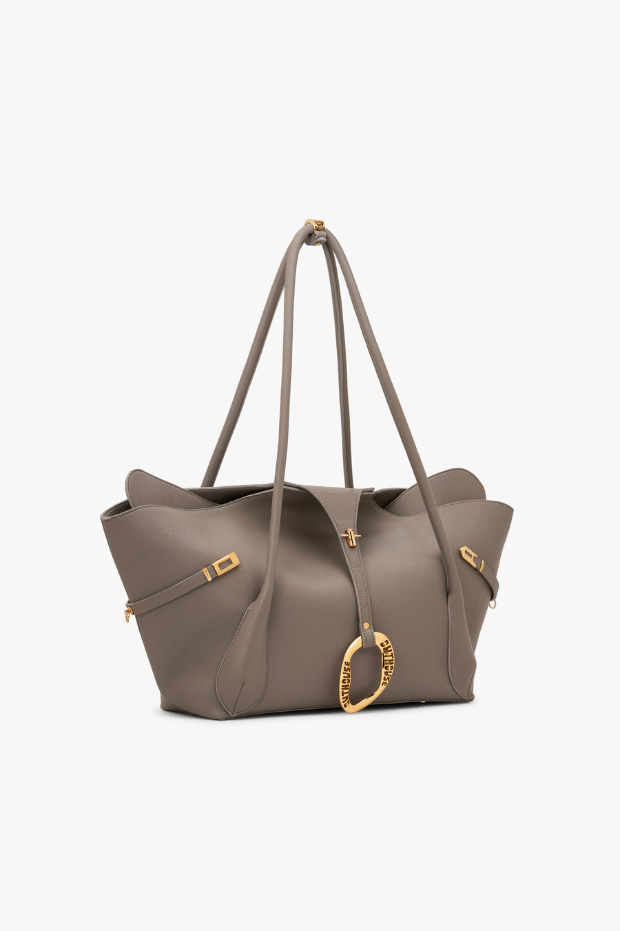 The Boss Tote in Greige Taupe