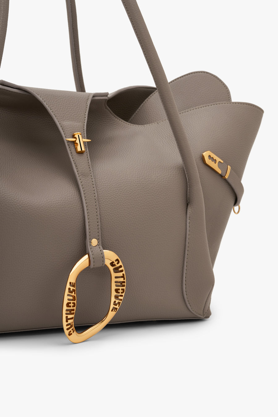 The Boss Tote in Greige Taupe