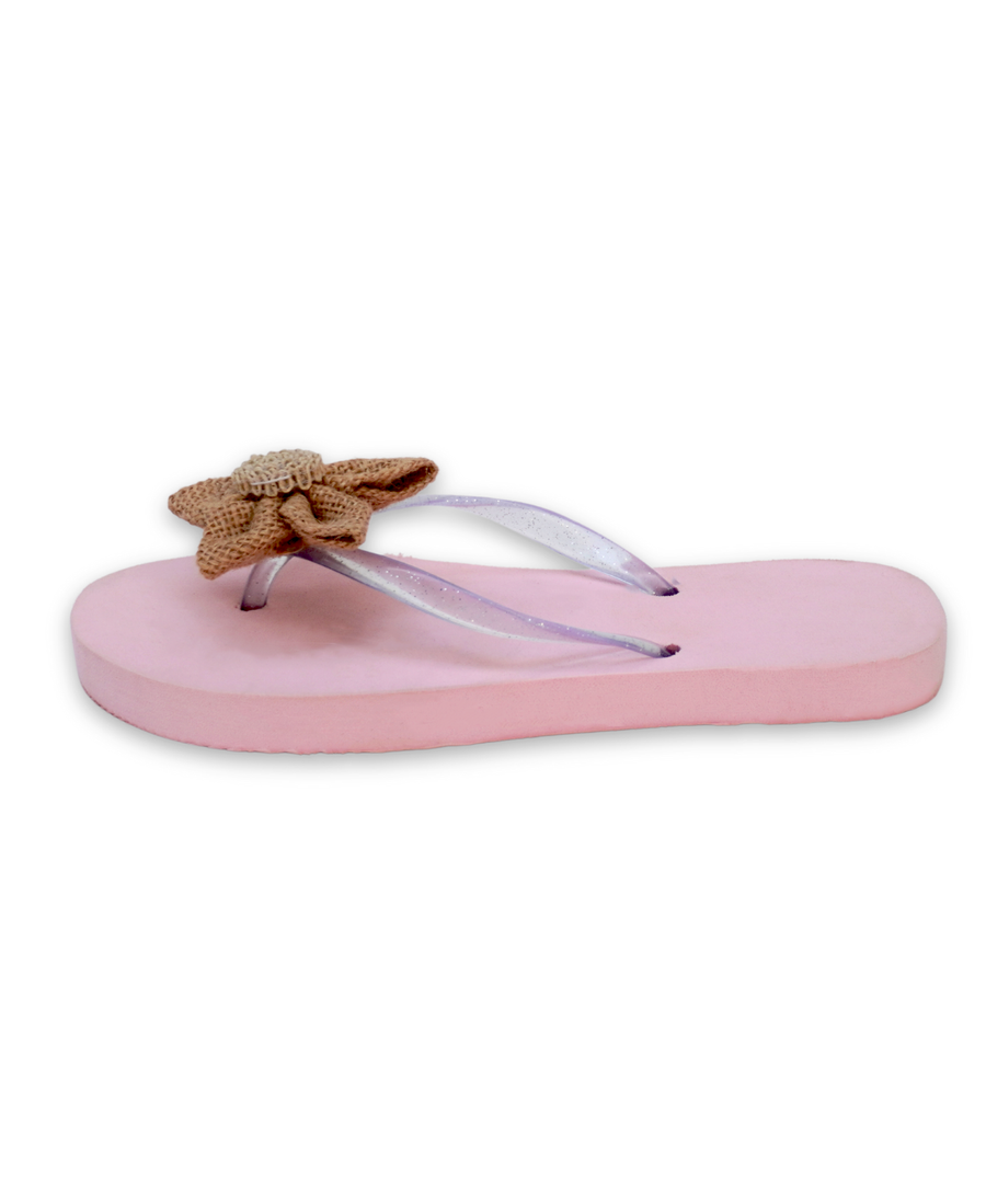 Pink Jute Flip Flop