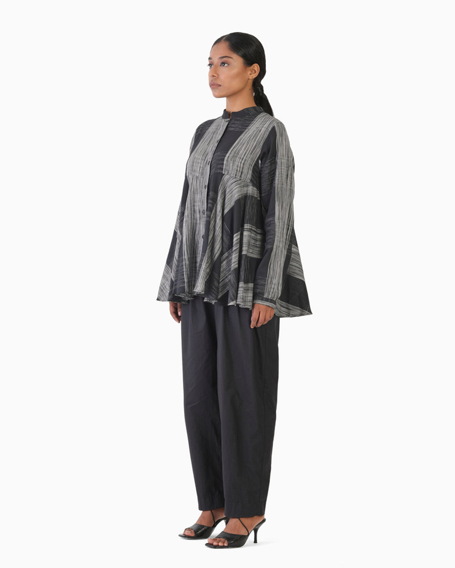 Handwoven Ikat Flare Top